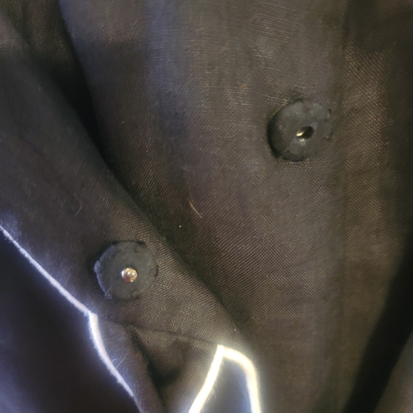 Charter Club black linen dress - Picture 3 of 4